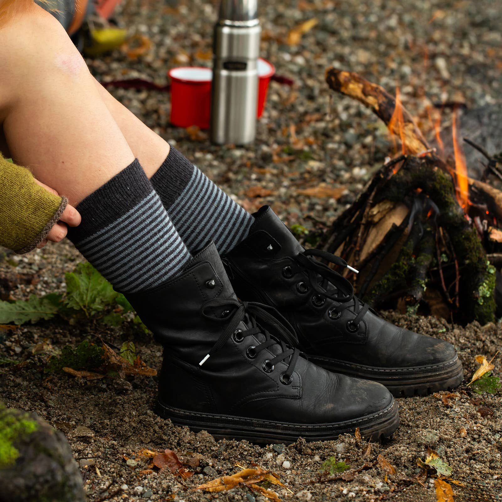 Samantha Holmes Alpaca Clothing and Gifts - Wholesale Socks - Women's - Alpaca Stripey Socks3