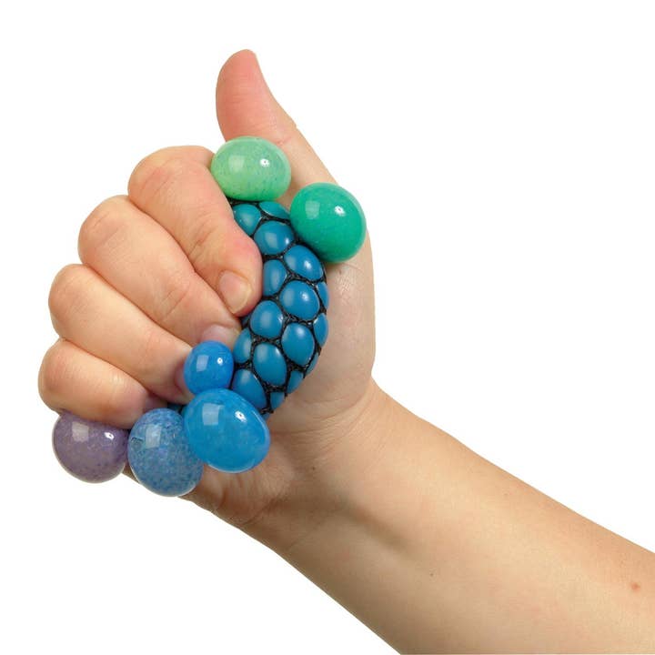 Geddes - Wholesale Squishy Toy - Kids & Baby - Rainbow Mesh Squeeze Ball 24/ds