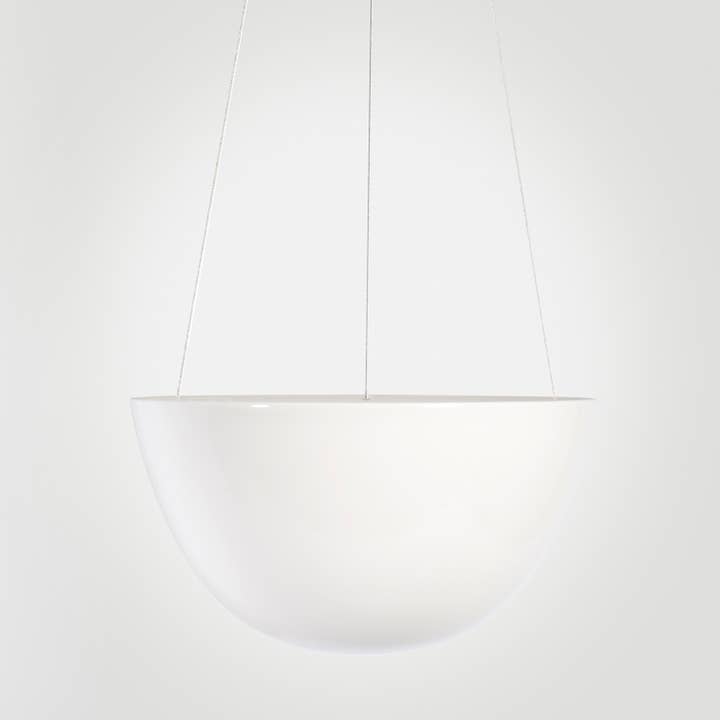 White Hanging Planter Medium for wholesale by Angus & Celeste