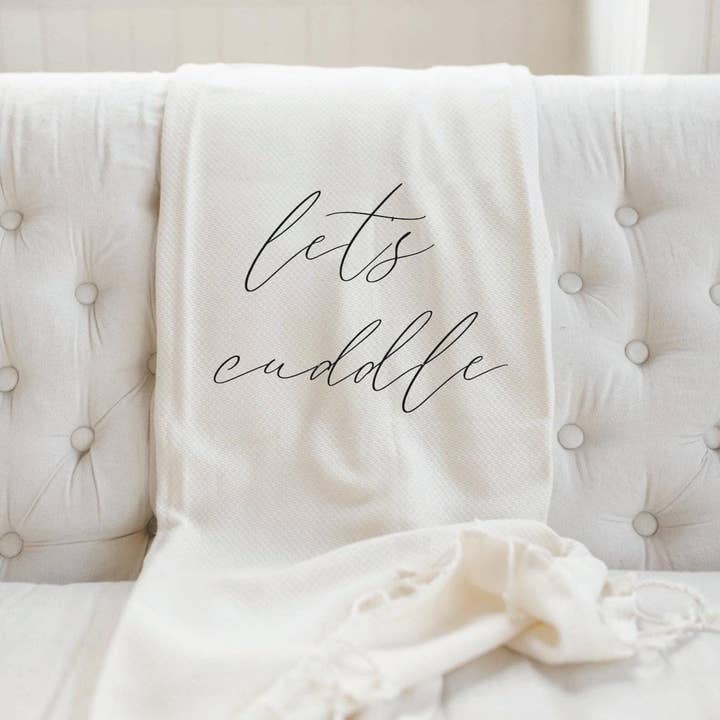 Throw Blankets - Let's Cuddle | Housewarming Gift for wholesale by DWELL Home Shoppe