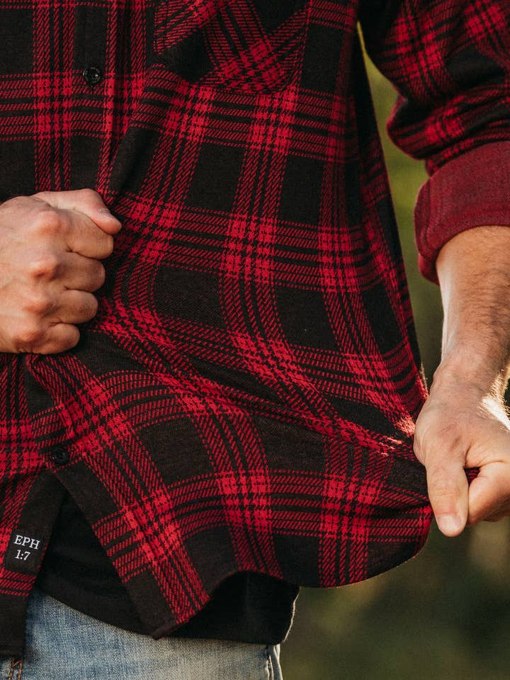 Yee Yee - Wholesale Button Down Shirt - Men's - Stretch Flannel2