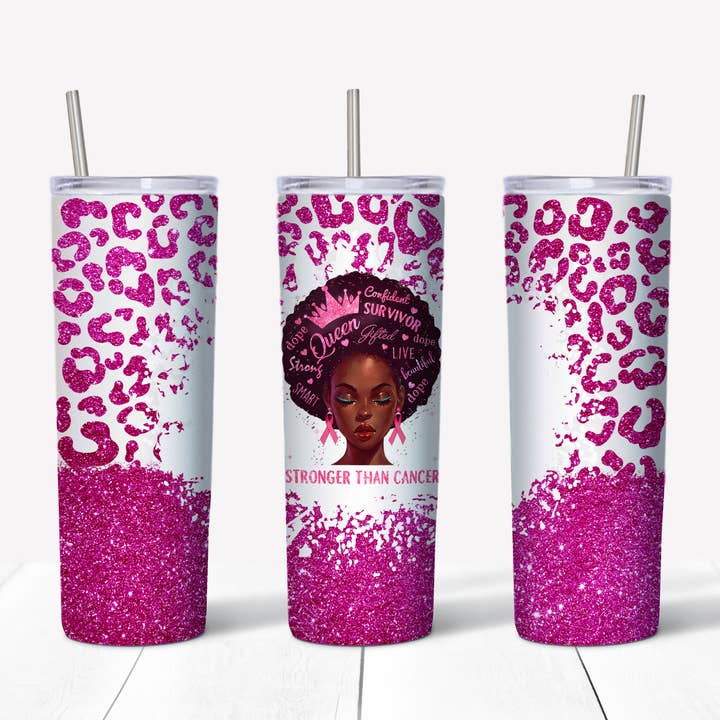 Stronger Than Cancer 20 Oz Tumbler for wholesale by Perfectly Diverse Trendz, LLC