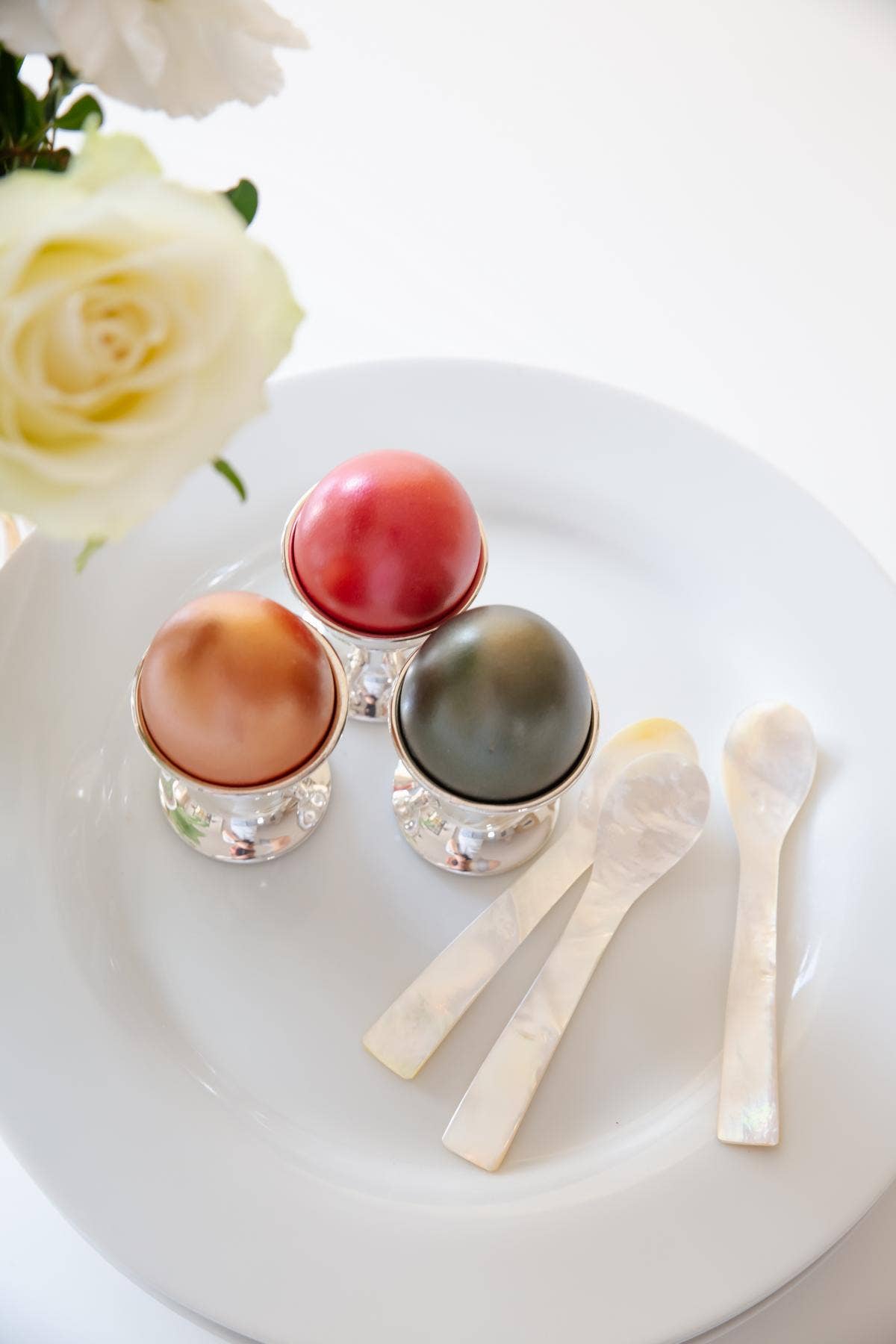 EDZARD - Wholesale Measuring Spoon - Mother-of-Pearl Caviar Spoon , high-quality, straight1