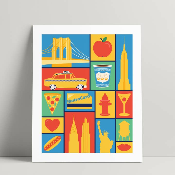 New York City Art Print Print and Poster for wholesale by Belle Belette