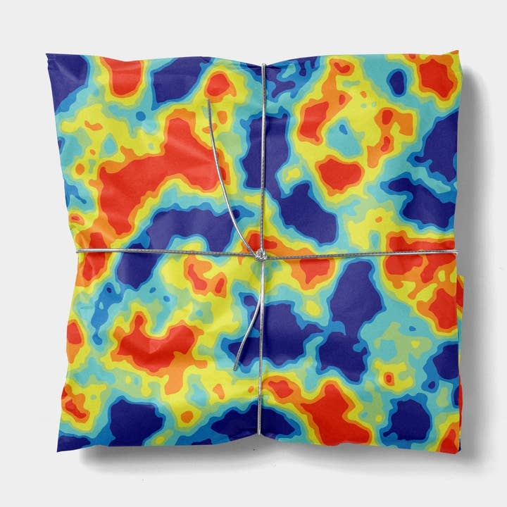 Heat Map Gift Wrap for wholesale by The Design Craft