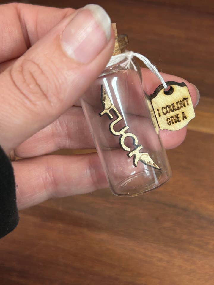 I couldn’t give a flying fuck glass jar for wholesale by A Little Something