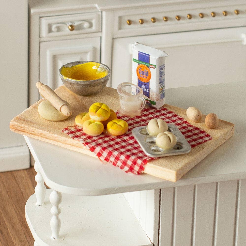 Factory Direct Craft - Vendita all'ingrosso Kit di accessori per bambole - Bambini - Espositore per Pane in Miniatura da Tavolo da 2-3/4"0