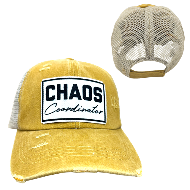 dkhandmade - Vente Casquette de baseball – unisexe - CASQUETTE COORDINATEUR DU CHAOS | DÉLAVÉE4
