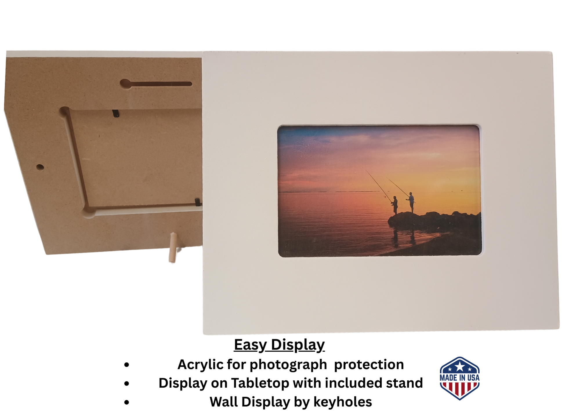 Schweitzer Customs – wholesale Picture frame – Wood Picture Frames White - 4x6 10 PCs 3