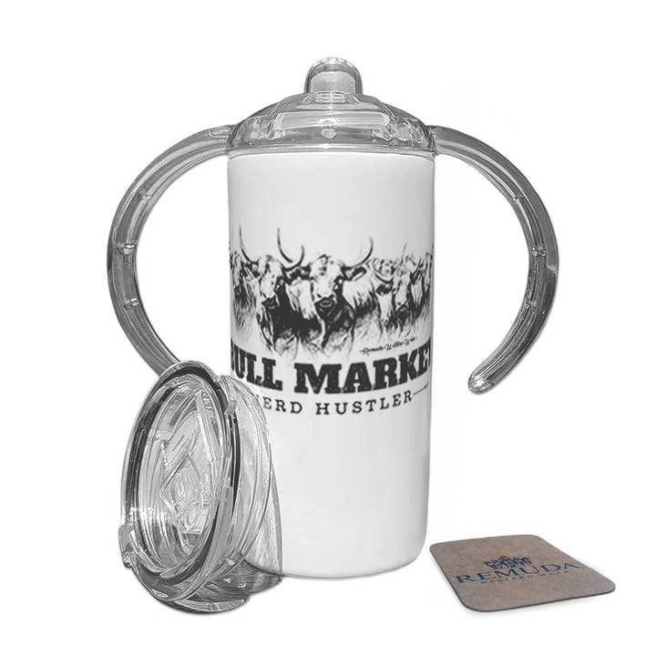 Bull Market Herd Hustler - Infant & Toddler Western Sippy Cup for wholesale by Remuda Western Wear