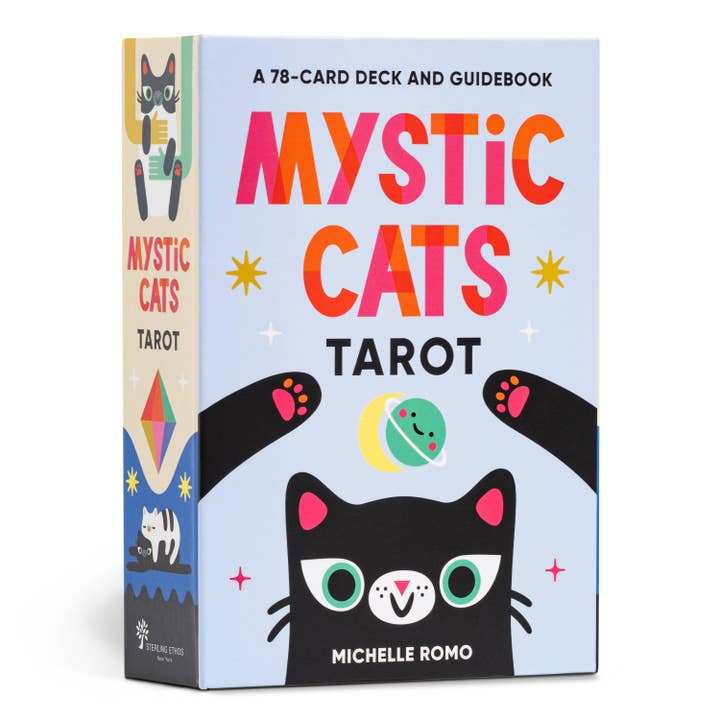 Hachette Book Group - Wholesale Tarot Cards - Mystic Cats Tarot: A 78-Card Deck and Guidebook0