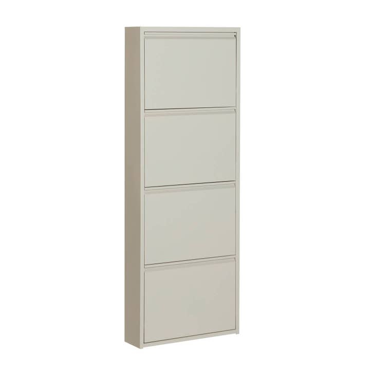 Kodu Home Design - Venta al por mayor Zapateros - Zapatero Nijar, de Acero, en Color Beige, de 50x15x137cm