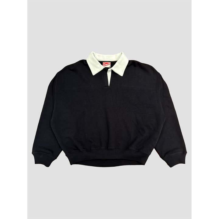 The Blank Lab - Wholesale Sweatshirt - Women's - Women's Contrast Collar Activewear Sweatshirt AAB486_REG-2