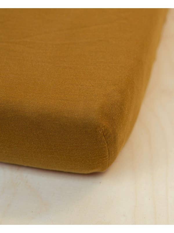 Lençol ajustável em gaze de algodão Âmbar por atacado de Gabrielle Paris