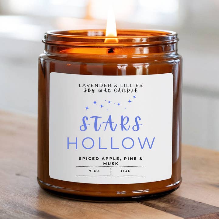 Estrellas Huecas - Velas de Soja de 7oz para venta al por mayor de Lavender & Lillies