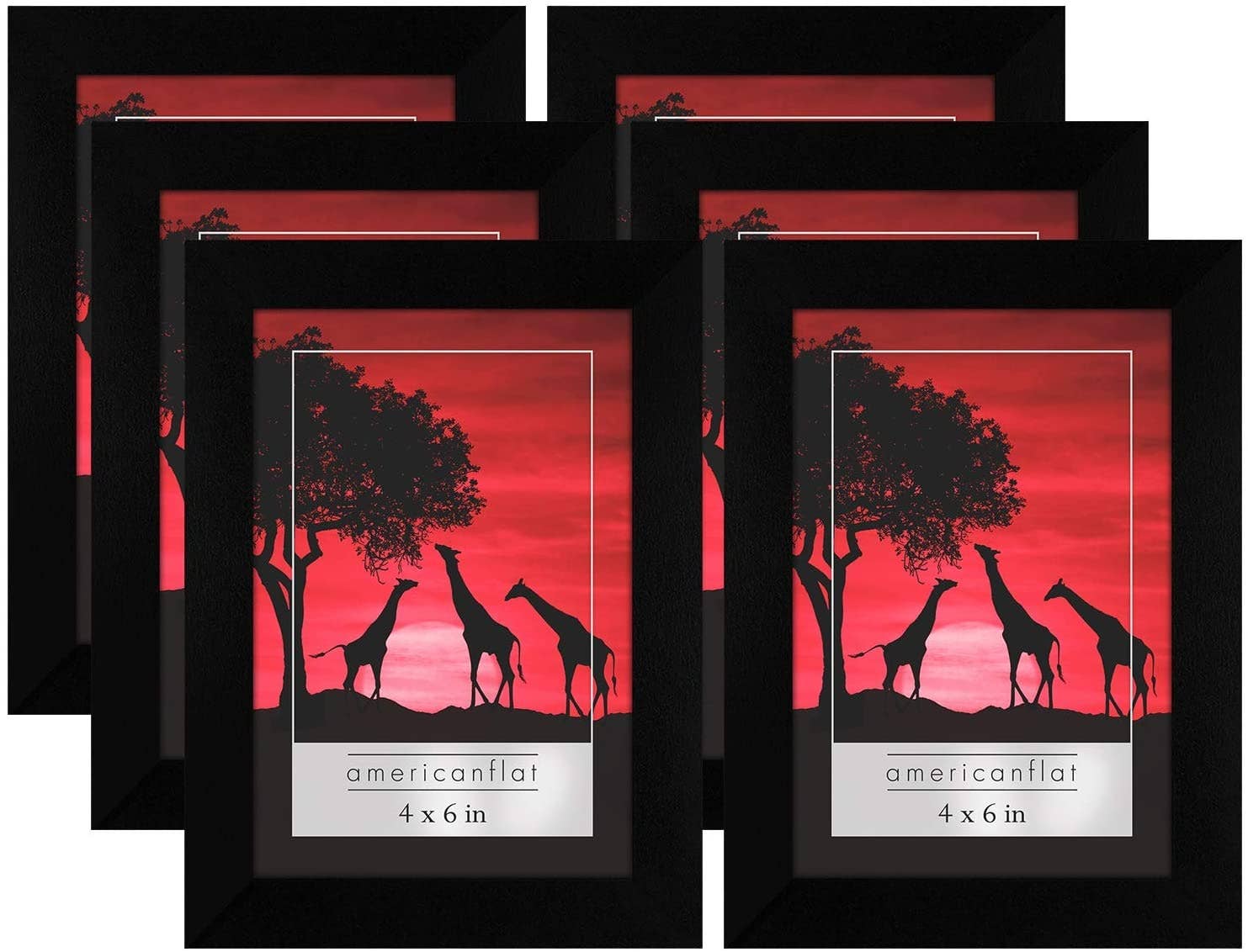 Black Americanflat Gallery Wall Frame Set - Set of 6 & 12 for wholesale on Faire28