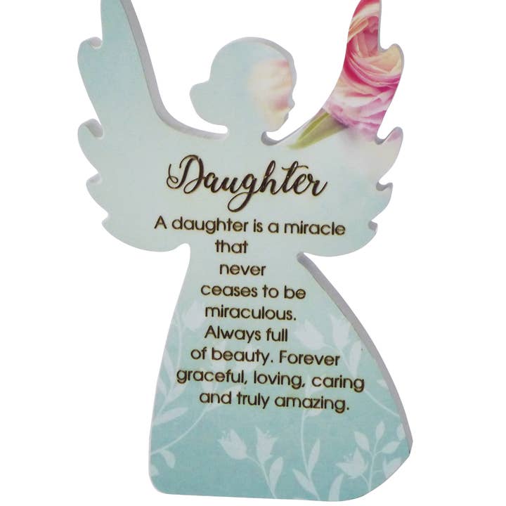 8.25" Heavenly Rose Angel Plaque: Daughter for wholesale by Tobin Tate