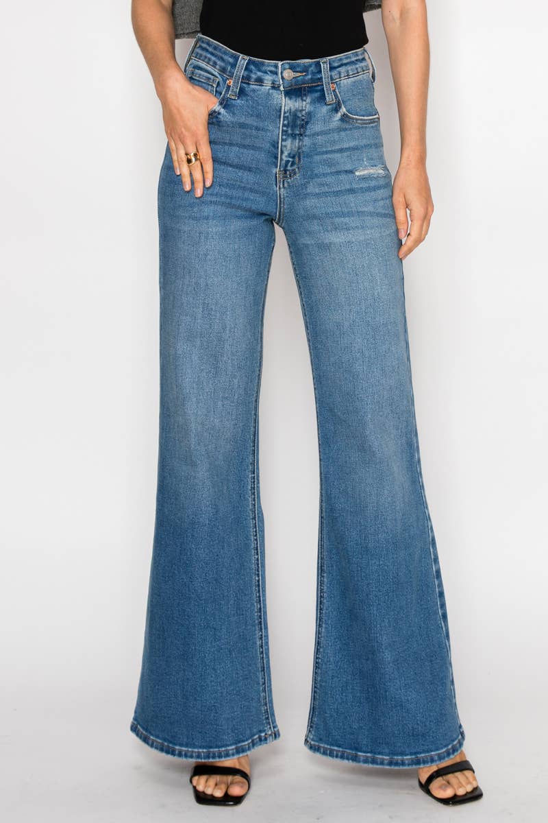 ARTEMIS VINTAGE – wholesale Jeans - Dam – MAGSTÖD HÖG MIDJA SLIM PALAZZOJEANS *Signature*1
