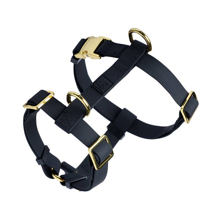 Black Waterproof Dog Harness for wholesale by Pawsome Tails