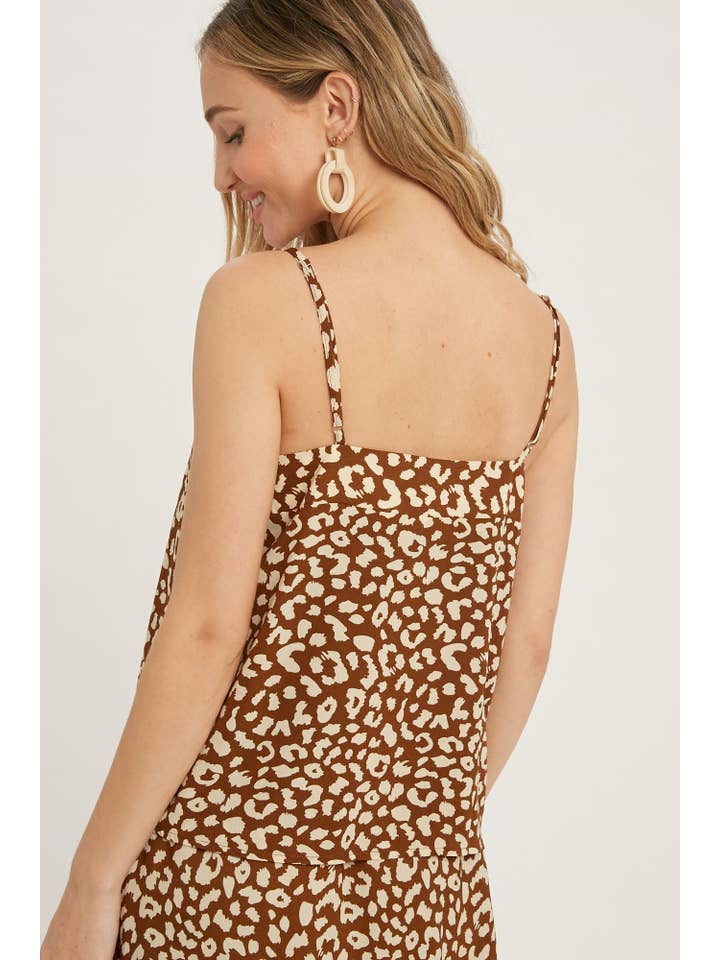 Bluivy - Venta al por mayor Camisola - Mujer - BOTÓN ARRIBA LEOPARDO CAMI12