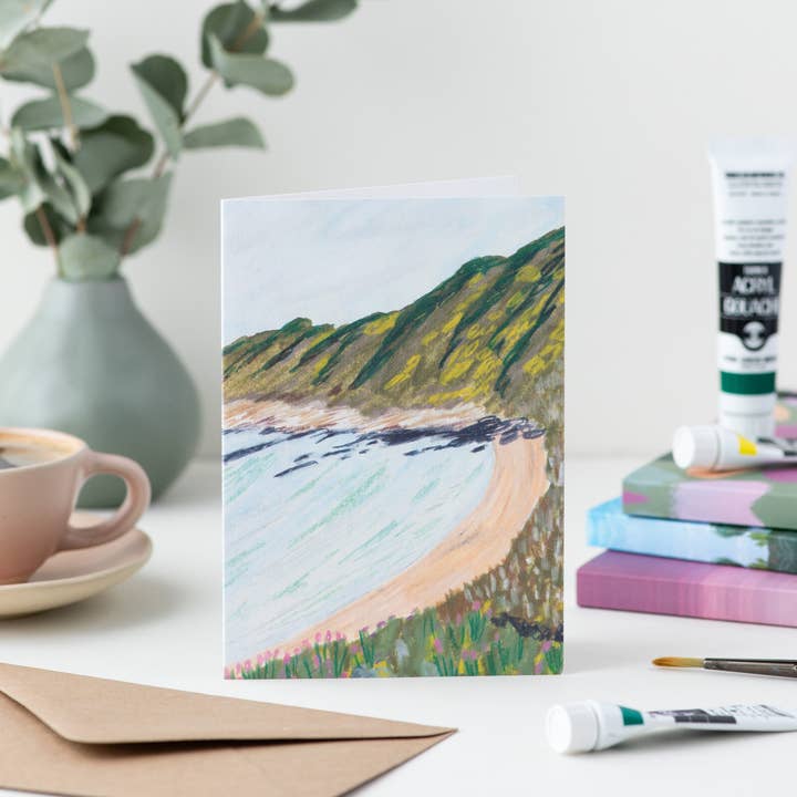 Joy Jen Studio - Wholesale Everyday Greeting Card - Landscape Card - Ardwell Bay, Dumfries and Galloway1