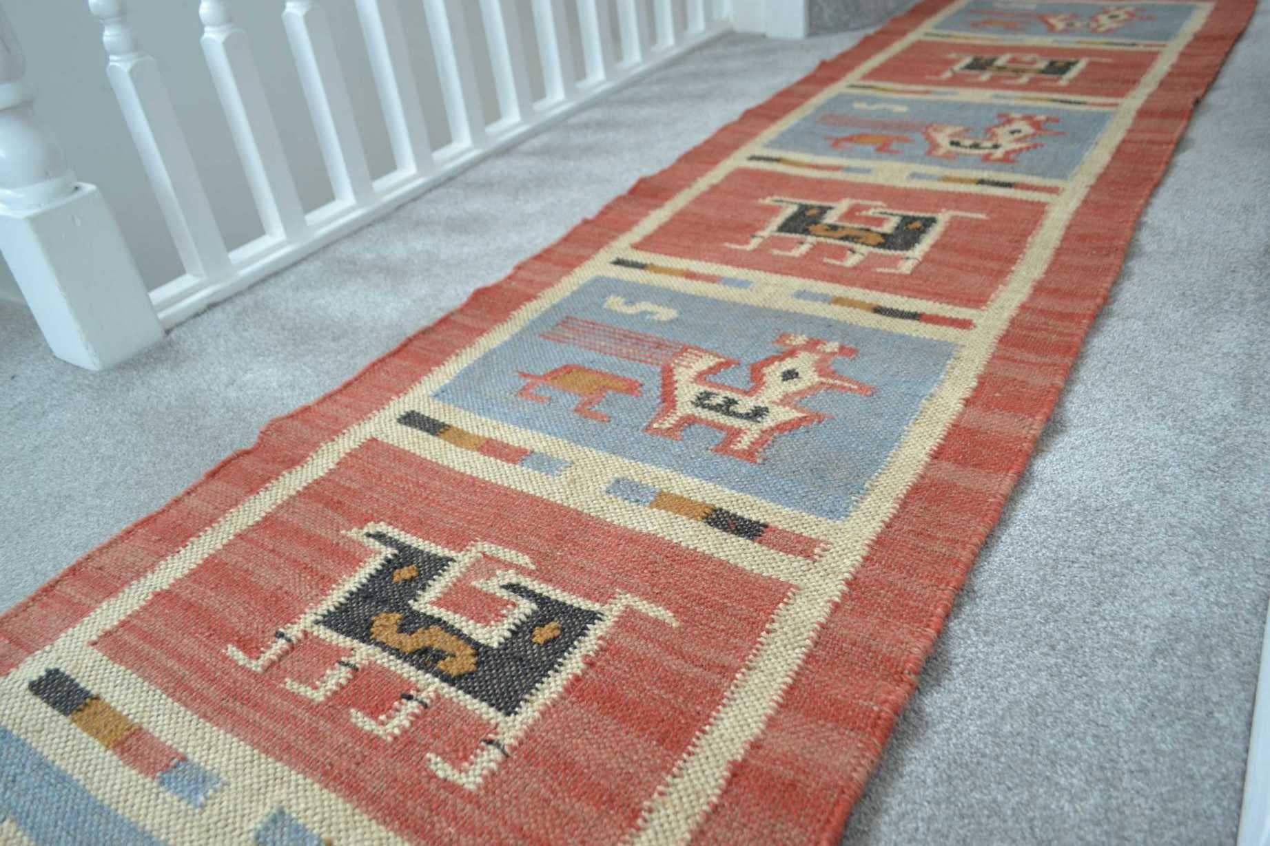 Designs Emporium - Wholesale Area Rug - Kilim Rug Birds Wool Jute Indian Handmade 2x3' 2x6' 2x9' 5x8'2