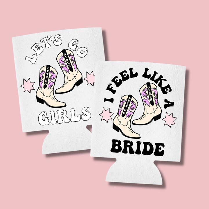 Koozie/Beer Cooler,Let's Go Girls-Bridal Party Drink Hugger for wholesale by Never Knew I Needed
