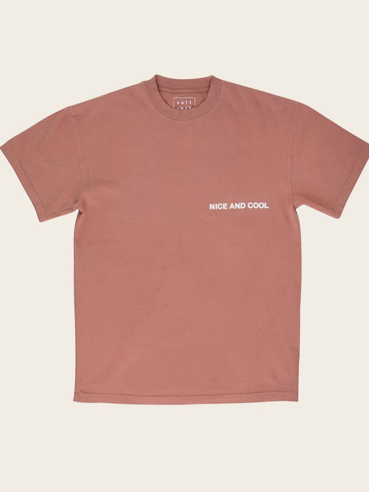 Heavyweight Mini Nice and Cool Tee- Red Dirt for wholesale by Salt Surf