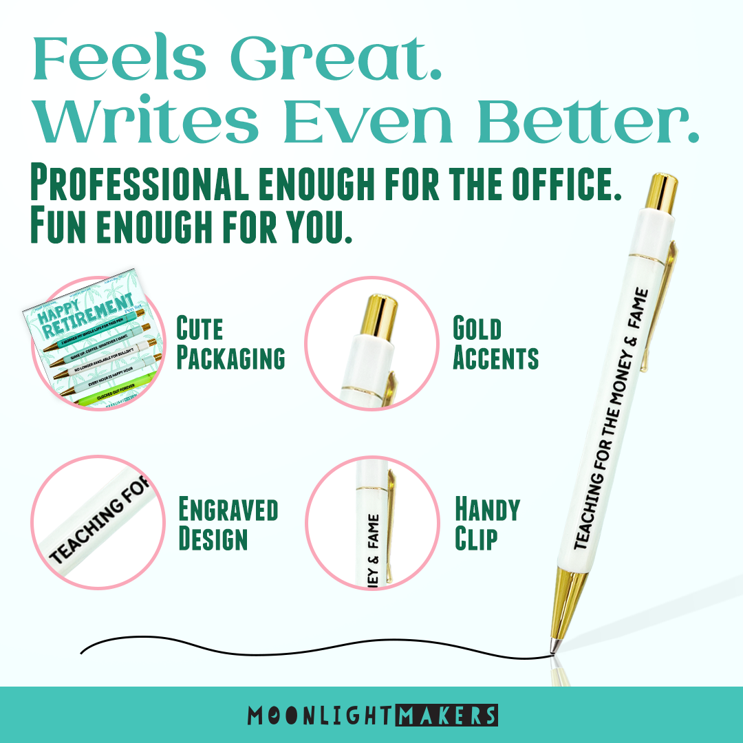 Moonlight Makers - Wholesale Pen - Happy Retirement - Pen Set - Gift5