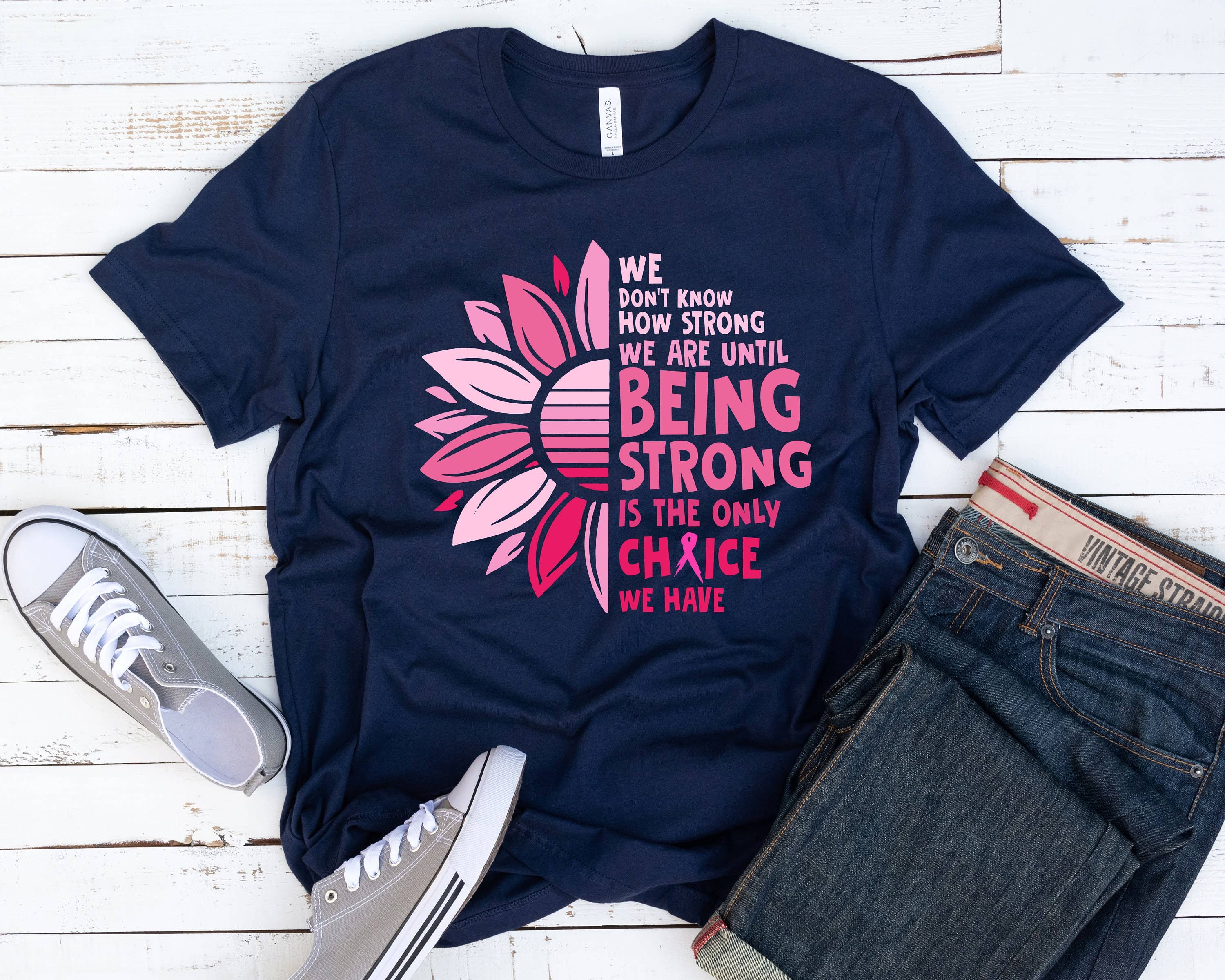 KM Clothing - Wholesale Screen Printed T-Shirt - Unisex - Being Strong Motivational T-Shirt0