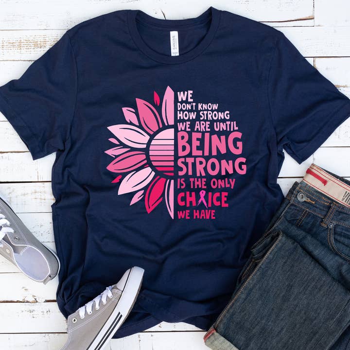 KM Clothing - Wholesale Screen Printed T-Shirt - Unisex - Being Strong Motivational T-Shirt0