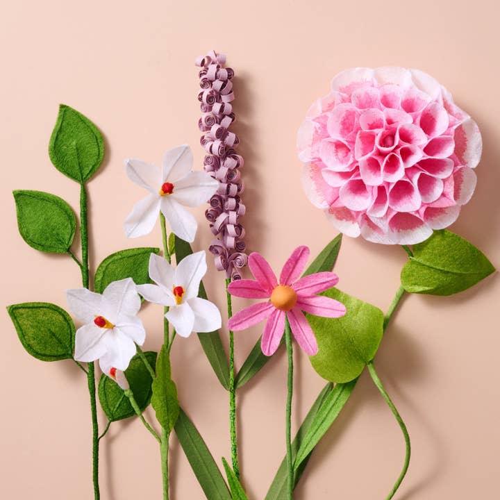 Ten Thousand Villages - Wholesale Artificial Flowers - Silk Paper Cone Flowers - Pink