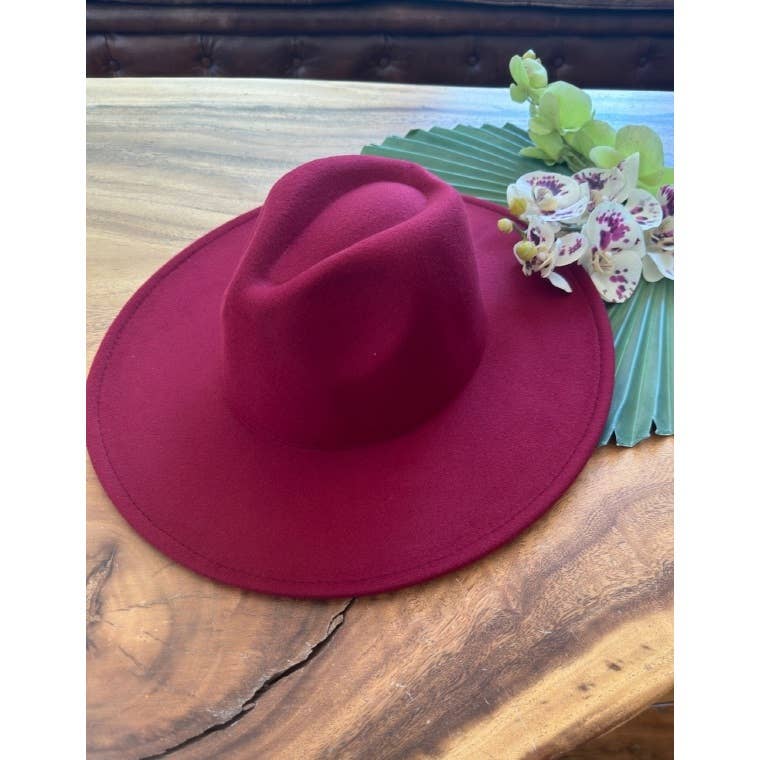 One and Only Accessories - Wholesale Fedora - Women's - Best seller Fashion Classic Wide Brim Felt Primium  Hat 20 C14