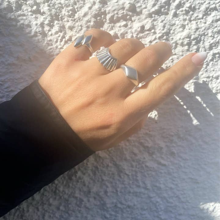 Christina Christi – Engroshandel Statementring – Boho Ringe Sølv, Brede Ringe