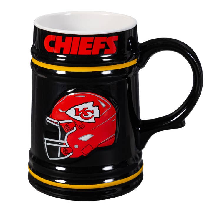 Kansas City Chiefs Ceramic Stein Cup, 24oz for wholesale by Evergreen Enterprises