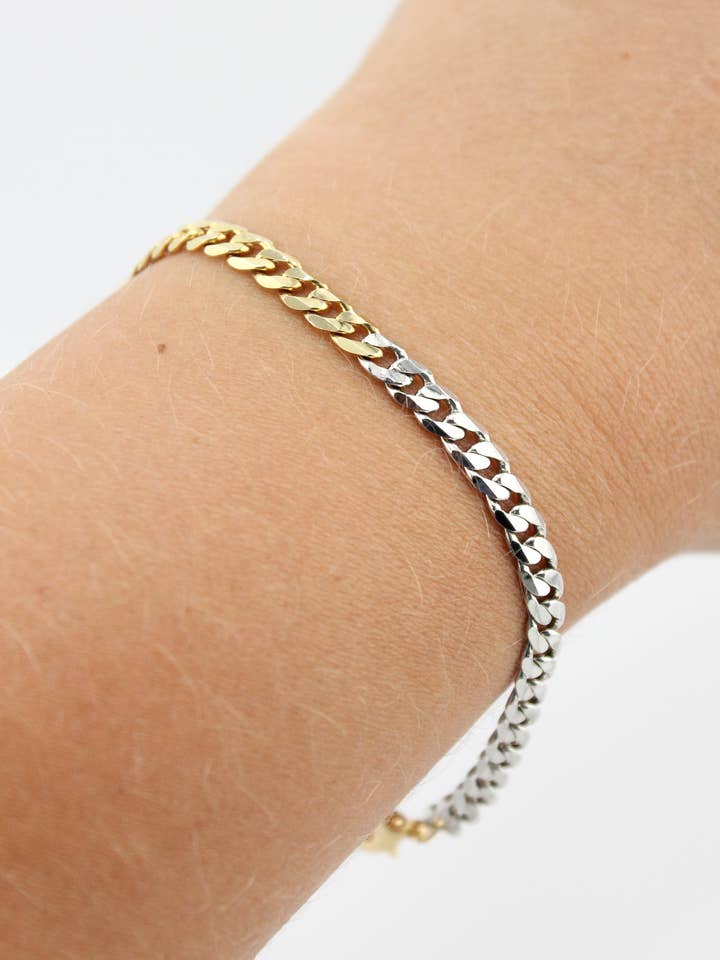 Two Tone Bracelet for wholesale by Cara O Sello Brand