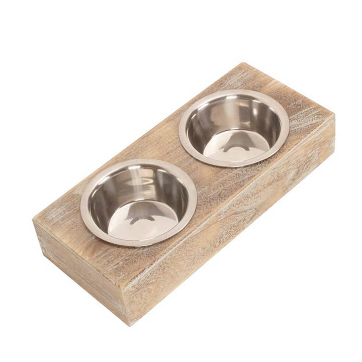 Wooden Dog Feeding Station for wholesale by Red Hamper