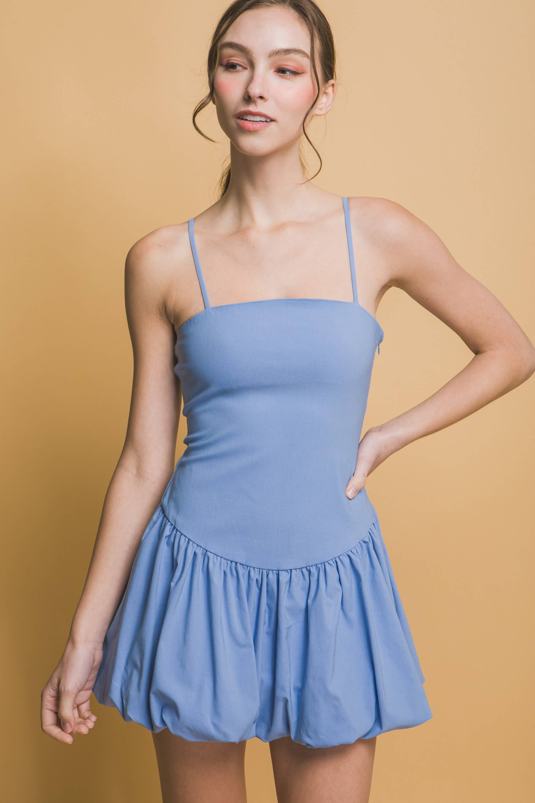 42POPS - Wholesale Dress - Women's - .SI-27497 Bubble -Hem Mini Dress1