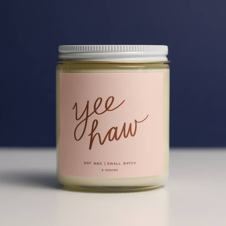 Poured Goods - Wholesale Jar/Filled Candle - Yee Haw - Candle2