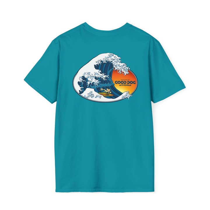 Surf Dogs Tee for wholesale by Good Dog Activewear
