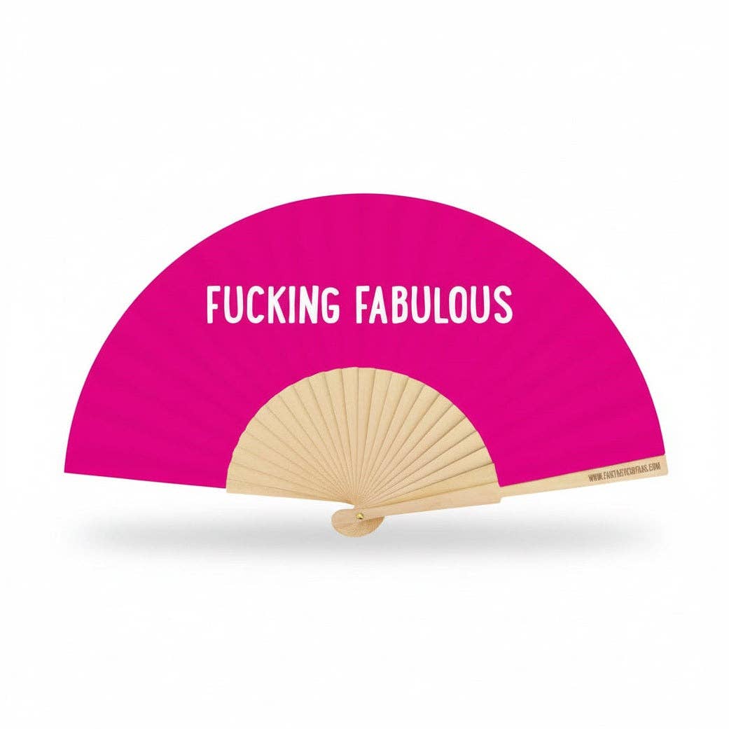 Fantastico Fans - Wholesale Handheld Folding Fan - Fucking Fabulous 23cm fan1