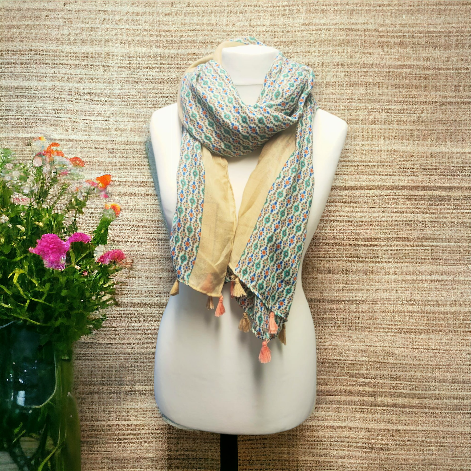 Jess & Lou - Vente Écharpe – femme - Collection d’écharpes de printemps | 13 motifs uniques0