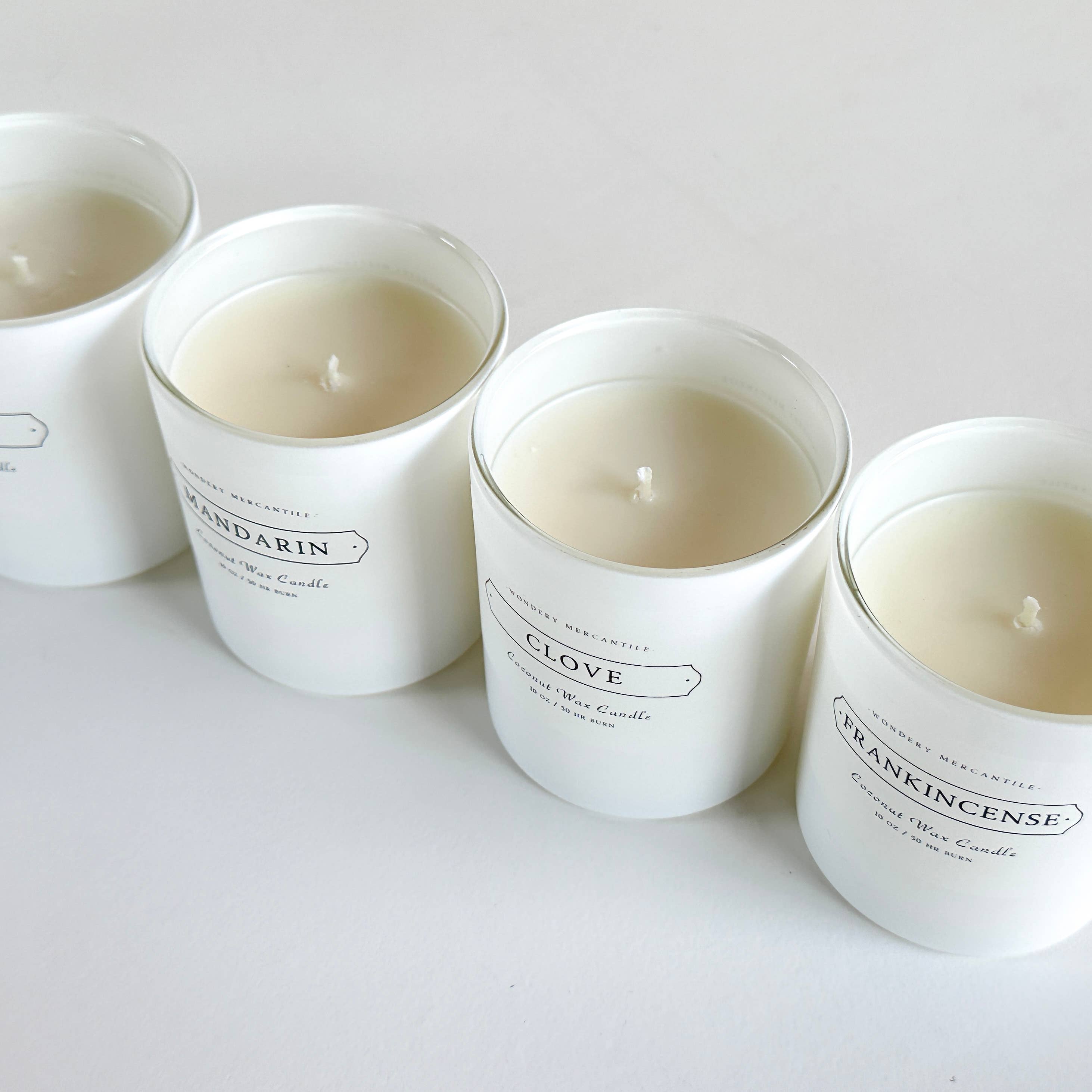 Wondery Mercantile - Wholesale Jar/Filled Candle - Mandarin Luxury Coconut Wax Candle | Citrus, Champaca3