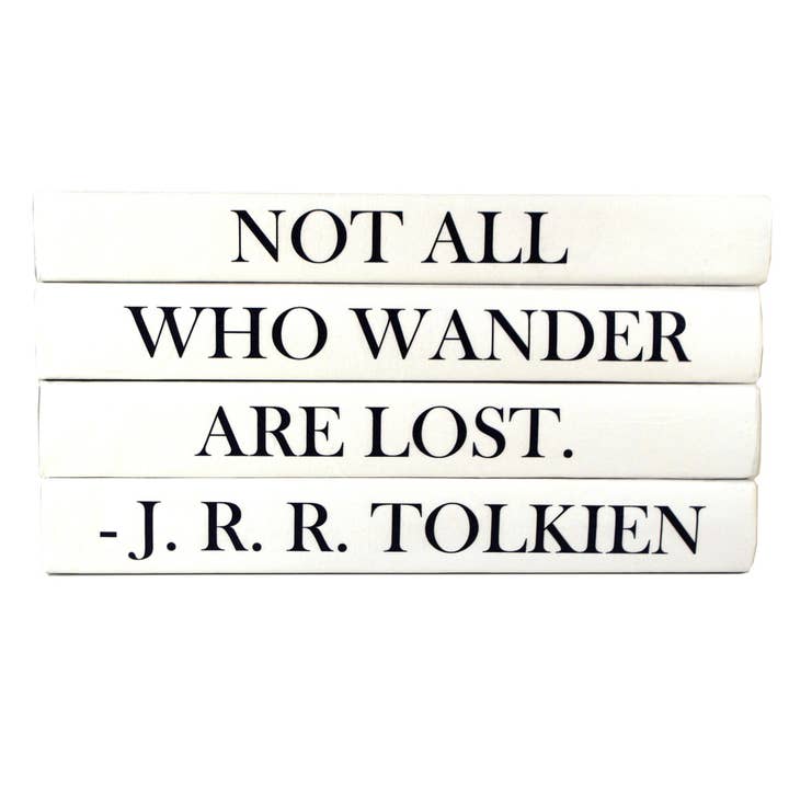 4 Vol. Not All Who Wander Are Lost - Tolkien Black Covers for wholesale by E. Lawrence, Ltd.