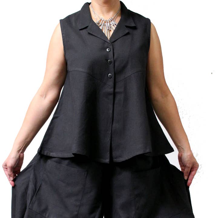 6002/6003 2 PC CROP PANT SET for wholesale by LINEN AND GAUZE