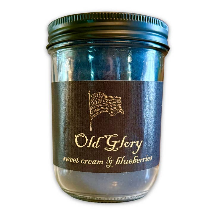 Old Glory | 16oz Mason Jar for wholesale by Black Label Candles