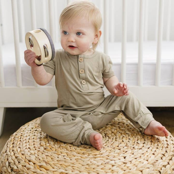 Little Joy Co. - Vente Barboteuse – bébé - Barboteuse Henley en bambou16