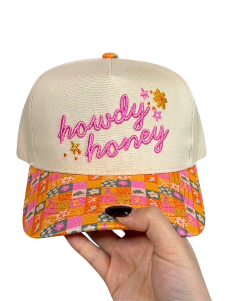 CASQUETTE EN TOILE HOWDY HONEY pour la vente par Summer Tees