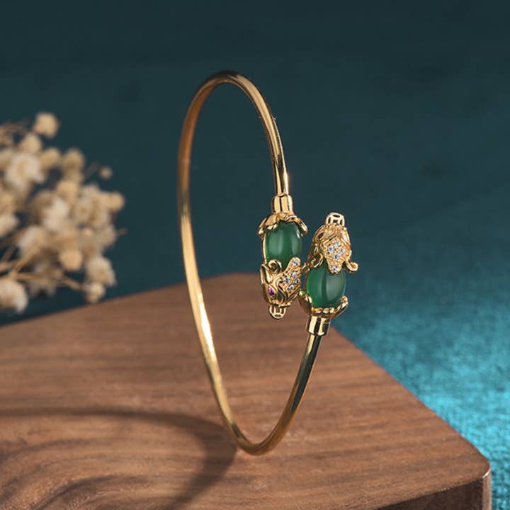 Bright MacMing - Wholesale Cuff Bracelet - Chinese Fortune Protector-PiXiu Bracelet