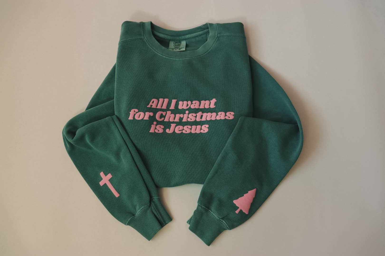 Little & Brave - Wholesale Graphic Sweatshirt - Women's - All I want for Christmas is Jesus - Adult Crewneck1